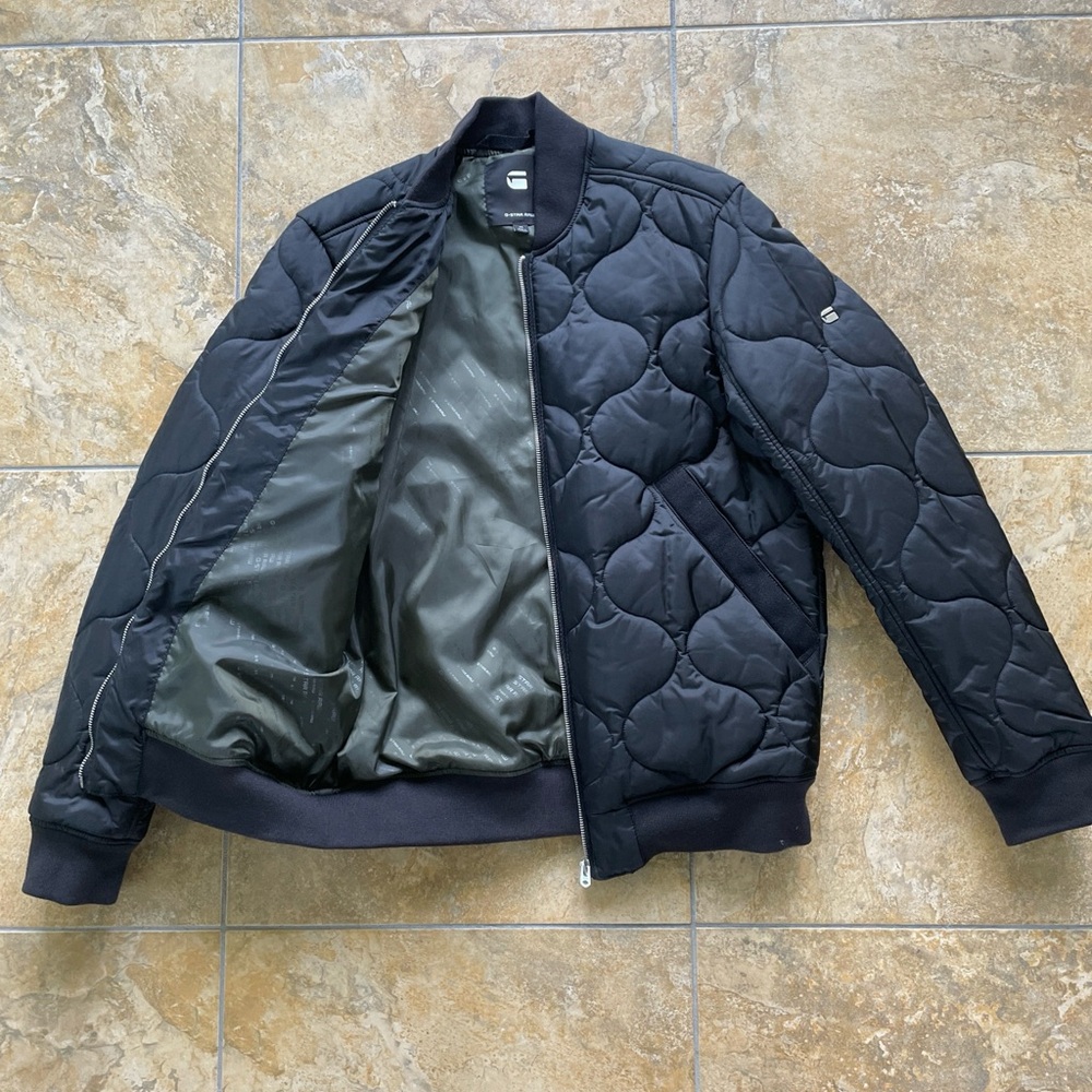 G-Star Men's Black Quilted Jacket - Picture 6 of 8